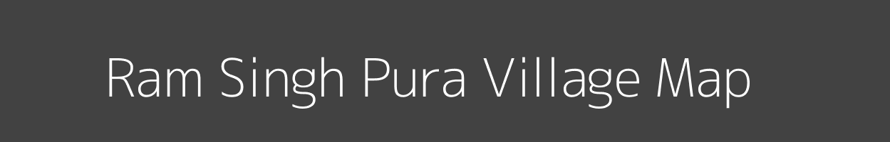 Map of Ram Singh Pura Village in Rajasthan Image