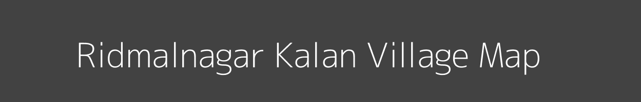 Map of Ridmalnagar Kalan Village in Rajasthan Image