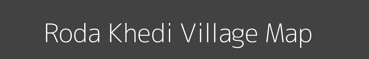 Map of Roda Khedi Village in Madhya Pradesh Image