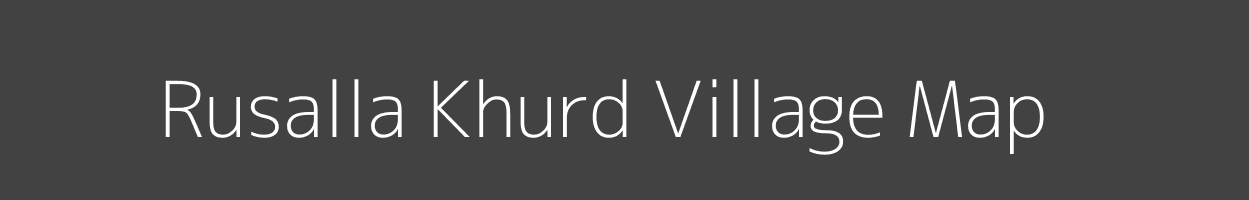 Map of Rusalla Khurd Village in Madhya Pradesh Image