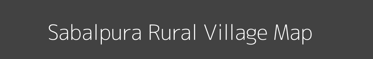 Map of Sabalpura Rural Village in Rajasthan Image