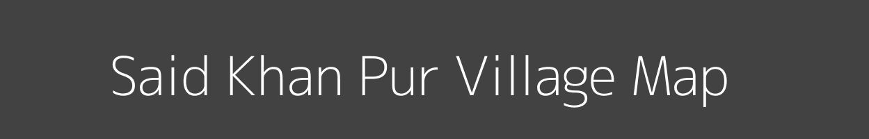 Map of Said Khan Pur Village in Uttar Pradesh Image