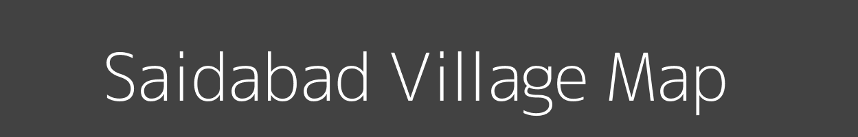 Map of Saidabad Village in Bihar Image