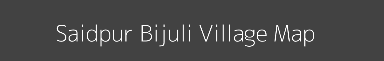 Map of Saidpur Bijuli Village in Bihar Image