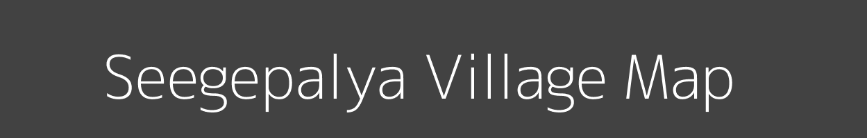 Map of Seegepalya Village in Karnataka Image