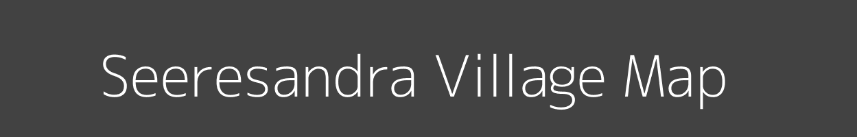 Map of Seeresandra Village in Karnataka Image