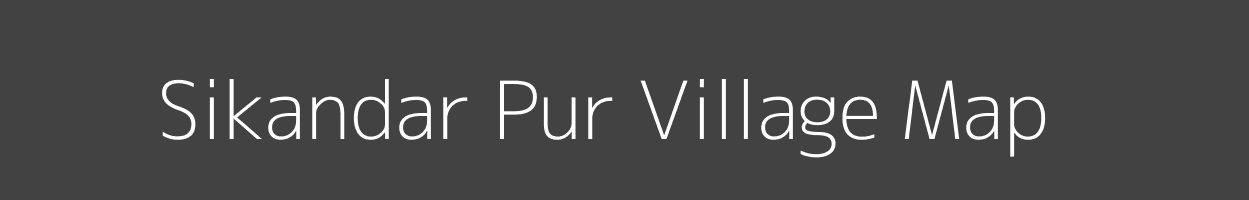 Map of Sikandar Pur Village in Uttar Pradesh Image