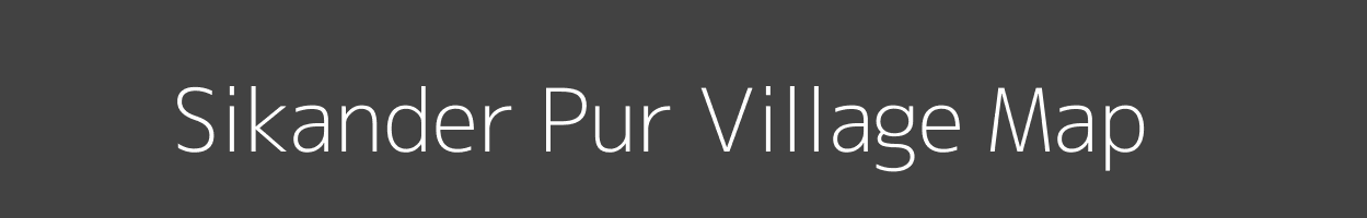 Map of Sikander Pur Village in Uttar Pradesh Image