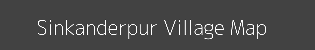 Map of Sinkanderpur Village in Uttar Pradesh Image