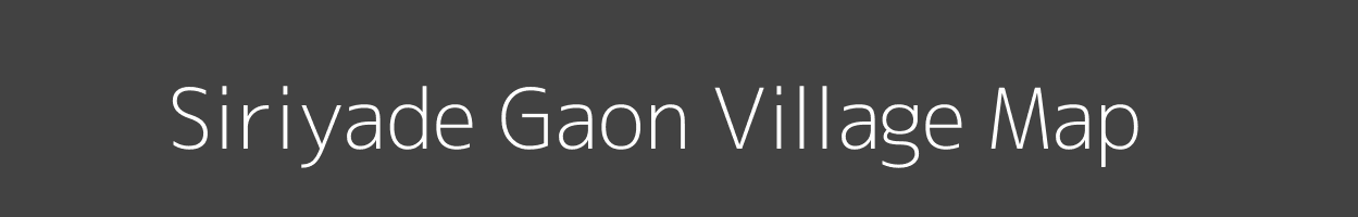 Map of Siriyade Gaon Village in Rajasthan Image