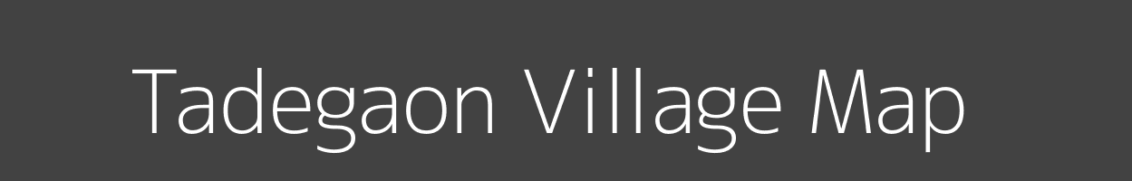 Map of Tadegaon Village in Maharashtra Image