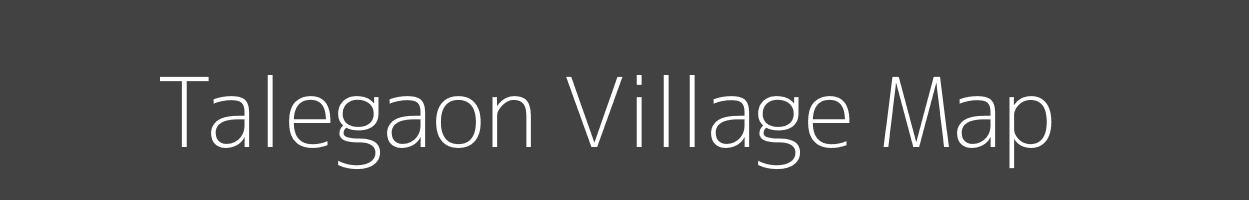 Map of Talegaon Village in Maharashtra Image