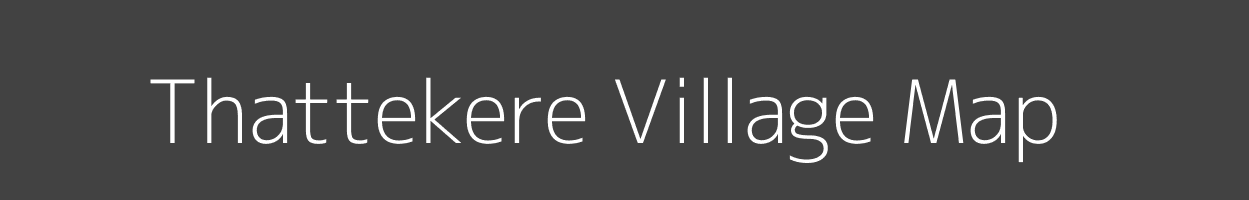 Map of Thattekere Village in Karnataka Image