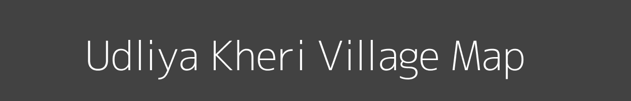 Map of Udliya Kheri Village in Rajasthan Image