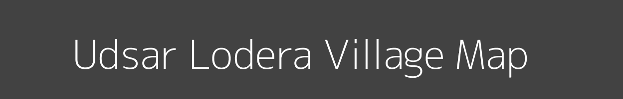 Map of Udsar Lodera Village in Rajasthan Image