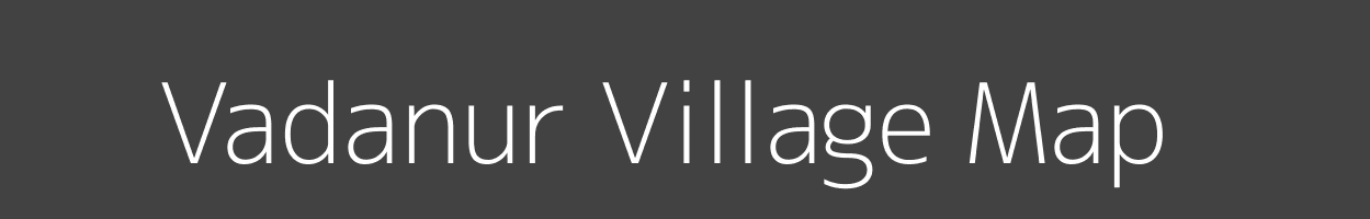 Map of Vadanur Village in Tamil Nadu Image